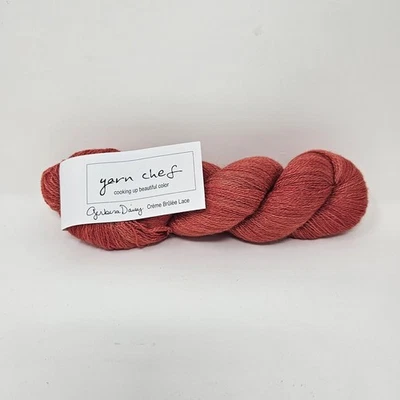 Hilado Chef Crema Brulee Encaje Lana/Rojo Seda YN1 Foto 1 de 4