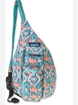 KAVU Mini Rope Bag Cotton Crossbody Sling Bag Beach Paint - Image 1 of 4