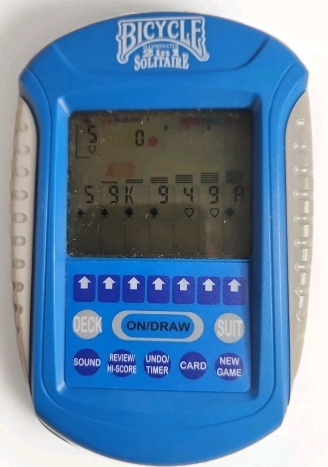 Jogo de solitário portátil oficial iluminado de bicicleta 2 em 1 com caneta testada  - Imagem 1 de 3
