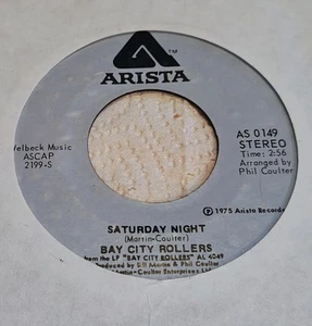 Bay City Rollers -  Saturday Night/ Marlina 45.  *1975* Arista Records# AS-0149 - Imagen 1 de 2