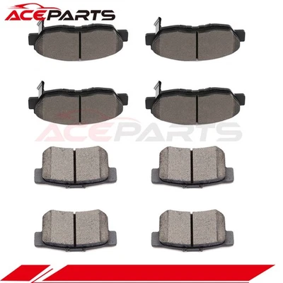 8X BRAKE CERAMIC PADS FOR 1995 1996 1997 HONDA ACCORD FRONT AND REAR LOW DUST - Image 1 of 4