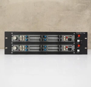 2 Trident A-Range Console Channel Strips In Boutique Audio Powered Rack #55794 - Picture 1 of 21