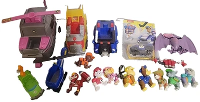 Paw Patrol Mixed Lot Figures Cars Poseable Characters dinosaur etc... - Image 1 of 4