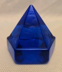 Vintage Maritim Schiff Deck Prisma Kobaltblau Schweres Glas 3" Briefbeschwerer SCHÖN! - Bild 1 von 9