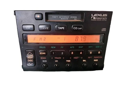Lexus SC300 SC400 1994-1997 Nakamichi 86120-24300 radio estéreo LCD SOLO MONTAJE Foto 1 de 3