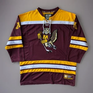 Minnesota Gophers Hockey Trikot Medium weinrot gelb Sportswear NCAA - Bild 1 von 9