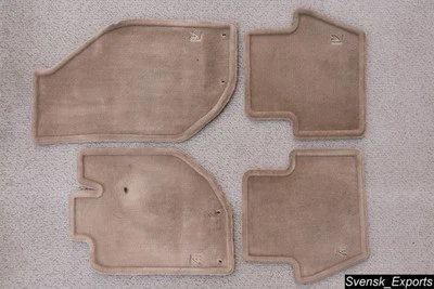 Tapetes de assoalho Volvo 96-00 V70R R emblema bege bronzeado raro fabricante de equipamento original S70 850 T5-R  - Imagem 1 de 3