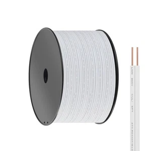 Cable de extensión flexible de bajo voltaje calibre 18 2 conductores SPT-2 1000 pies 18/2 -... - Imagen 1 de 7