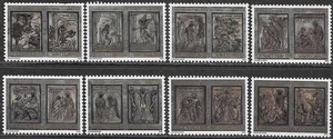 23030 Vatican City #1128-35 MNH Set - One Stamp Damaged - Picture 1 of 1