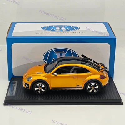 1:18 Volkswagen Beetle Dune Concept Radscale Collectibles Resin Model Car Gold - Image 1 of 4