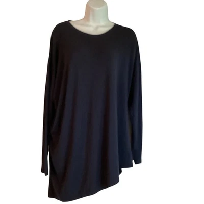 Camiseta para mujer Athleta manga larga talla 1X púrpura yoga top cuello redondo Foto 1 de 4