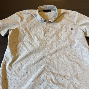 Camicia Molokai Surf CO uomo taglia XL grigia con bottoni stampa squalo hawaiana - Foto 1 di 4