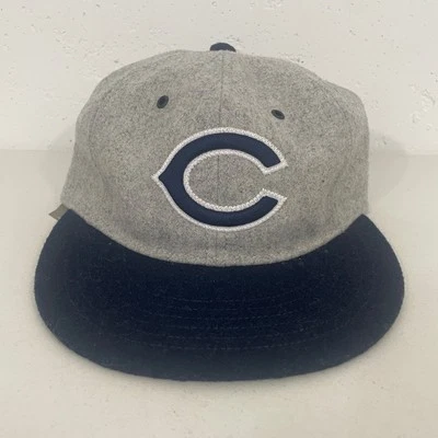 J. Gorra Crew Heritage Mezcla de Lana Correa Gorra Letterman Cincinnati Gris/Azul Nueva con Etiquetas Foto 1 de 4