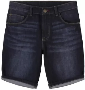 Boys Wrangler 16Regular Blue Denim Shorts Slim Straight Flex Adjustable Waist - Imagen 1 de 5