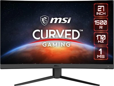 MSI 27" FHD Curved 170Hz 1ms FreeSync Gaming Monitor - G27C4S2 - BRAND NEW - Image 1 of 4