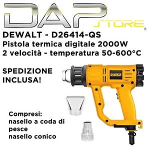 DEWALT - Pistola termica digitale 2000W mod. D26414-QS - SPEDIZIONE COMPRESA! - Foto 1 di 3
