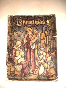 VINTAGE CHRISTMAS STORY SOFT BOOK 1950 2ND EDIT AUGSBURG PUBLISH CALEDONIA TYPE - Picture 1 of 5