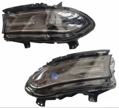 Fit 2015 - 2021 Dodge Charger Halogen LED DRL Projector Headlights Pair W/O Logo Foto 1 de 4