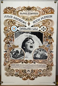 DARLING LILI FF ORIGINAL ONE SHEET MOVIE POSTER JULIE ANDREWS ROCK HUDSON (1970) - Picture 1 of 1