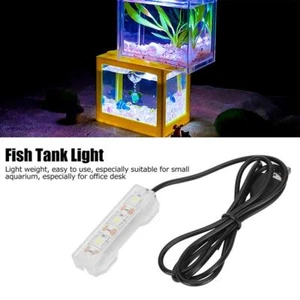 Small Aquarium Water Plant LED Lamp Light Desktop Fish Tank USB Light Decor - Picture 1 of 6