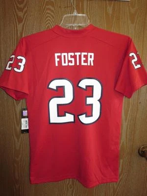 New Houston Texans #23 Arian Foster Youth Kids 5/6-M-L-XL Red Jersey - Image 1 of 4