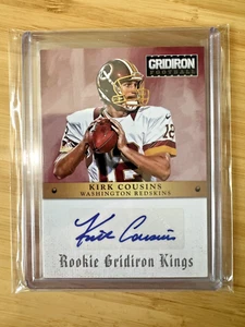 2012 Panini Gridiron Rookie Kings Kirk Cousins Autograph /99 Auto RC Falcons - Bild 1 von 2