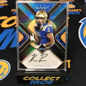 Kyle Phillips 2022 Wild Card Auto Mania RC AUTO Blue Titans - Foto 1 di 3