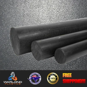 BLACK & NATURAL NYLON 6 EXTRUDED ROD - SELECT SIZES - FREE TRACKED SHIPPING! - Picture 1 of 5