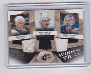 2008-09 SPX SUNDIN NASLUND LUNDQVIST ORO TRÍOS GANADORES CAMISETA 57/99 - Imagen 1 de 2