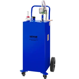 VEVOR 30 Gallon Gas Caddy Fuel Diesel Oil Transfer Tank, 4 Wheels Portable, Pump - Picture 1 of 12
