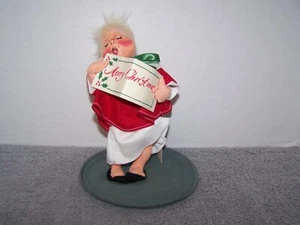 Annalee Dolls '93 Woman Choir Caroler Holiday Christmas Deck the Hall #7248 Tag - Bild 1 von 8