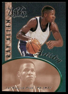Ray Allen 1997 Score Board Visions Signings Artistry #A-6 - Milwaukee Bucks - Image 1 of 2