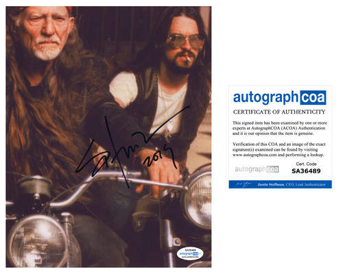 WAYLON JENNINGS signed autographed photo vintage COA Hologram