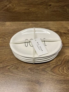 Rae Dunn By Magenta - GOBBLE 4 Oval Plates Dish Appetizer Side - Brand New - Picture 1 of 5