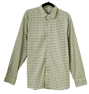Vineyard Vines Shirt Large Men's OTG Performance Brrr Button Up Blue Check - Picture 1 of 9