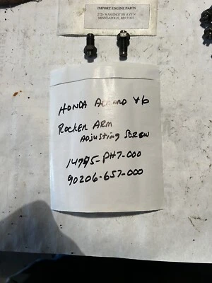 ROCKER ARM ADJ. SCREW USED FITS HONDA ACCORD V6 C27A4 SOHC 1995-97 14745-PH7-000 - Image 1 of 2