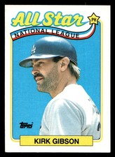 1989 Topps Kirk Gibson #396 Los Angeles Dodgers