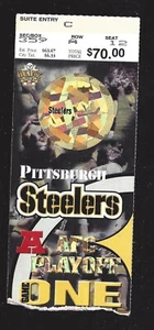 Pittsburgh Steelers AFC Playoff Ticket Game 1 Heinz Field - Picture 1 of 2