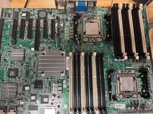 HP 511775-001 Server Mainboard PROLIANT Ml350 G6 + 2x Xeon X5650 +64GB RAM - Bild 1 von 10