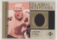 2002-03 Upper Deck Classic Portraits Classic Stitches Jarome Iginla #C-JI HOF