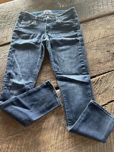 Paige Skyline Ankle Peg Jeans Damen Gr. 28 Mid Rise Skinny Stretch Denim Blau - Bild 1 von 15