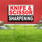 Knife And Scissor Sharpening Coroplast Sign Plastic Indoor Outdoor Y