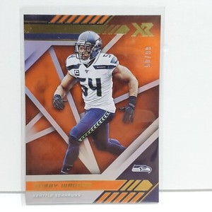 Bobby Wagner Orange Parallel 50/99 Numbered Seahawks 2020 Panini Xr Football