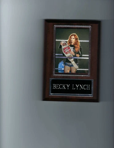BECKY LYNCH PLAQUE WRESTLING WWE WITH BELT Cover