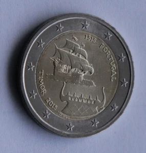 PORTUGAL 2 Euro commemorative coin 2015 500 y since the first Contact with Timor - Picture 1 of 2