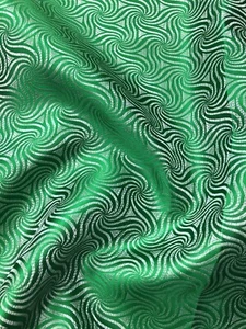 Neu Design Brokat chinesische Blüte orientalisch grün/weiß (70”) 176 cm breit - Bild 1 von 6