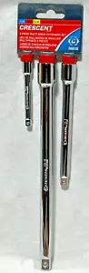 Crescent 3pc Socket Extension Set 1/4" 3/8" 1/2" Drive CDTA15MD Tool Kit - Picture 1 of 6