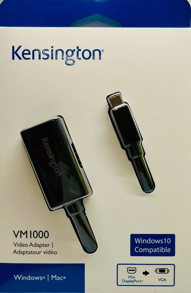K33987WW Kensington VM1000 Mini Display Port to VGA Adapter Videokonverter D ~D~ - Bild 1 von 4