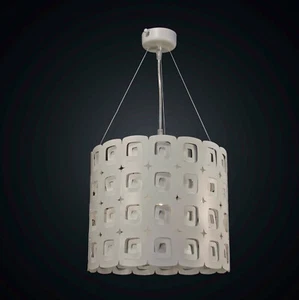 Lampadario moderno design laser bianco 3 luci BGA 1945-s30 - Foto 1 di 1