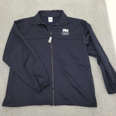 Chaqueta olímpica de EE. UU. para hombre XL manga larga cremallera completa EE. UU. polar Foto 1 de 4